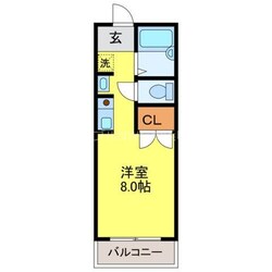 クレール岩屋の物件間取画像